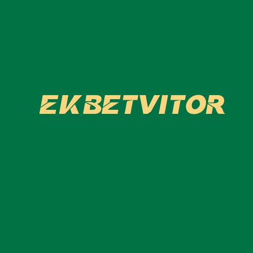 Logo da EKBETVITOR